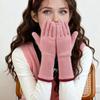 1 пара длинных вязаных перчаток с пальцами для сенсорного экрана, зимние перчатки для верховой езды для занятий спортом на открытом воздухе, теплые перчатки для улицы