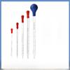 Graduated Glass Dropper with Red Rubber Head - Available In 0.5ml, 1ml, 2ml, 3ml, 5ml, 10ml Sizes for Laboratory Use