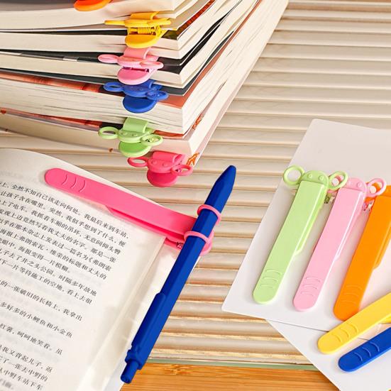 1/3/6 шт. сопутствующие держатели для закладок с дизайном слона силиконовые автоматические закладки с вставкой для ручки