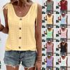 2023 Spring/Summer Sexy Casual Solid U-Neck Tank Top - New Women's Fashion