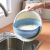 Двойная сливная корзина Корзина для мытья посуды Многофункциональная вращающаяся корзина для фруктов и овощей Практичная кухня