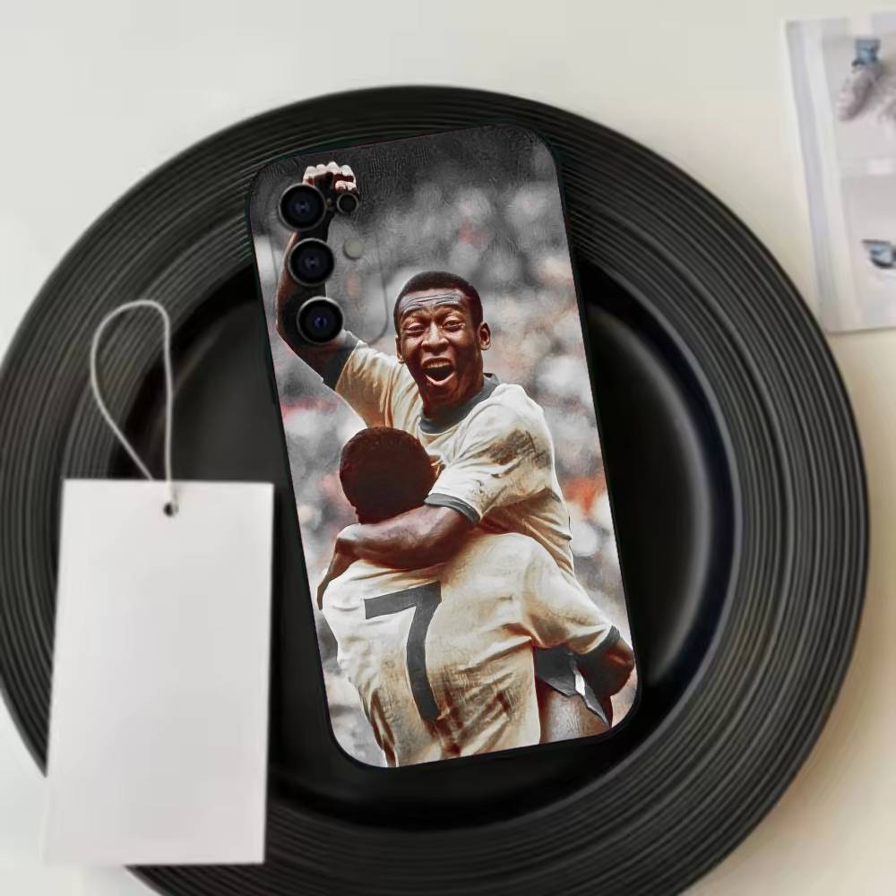 Pelé Phone Case For Samsung S25,S24,S21,S22,S23,S30,Ultra,S20,Plus,Fe,Lite,Note,10,Black Cover