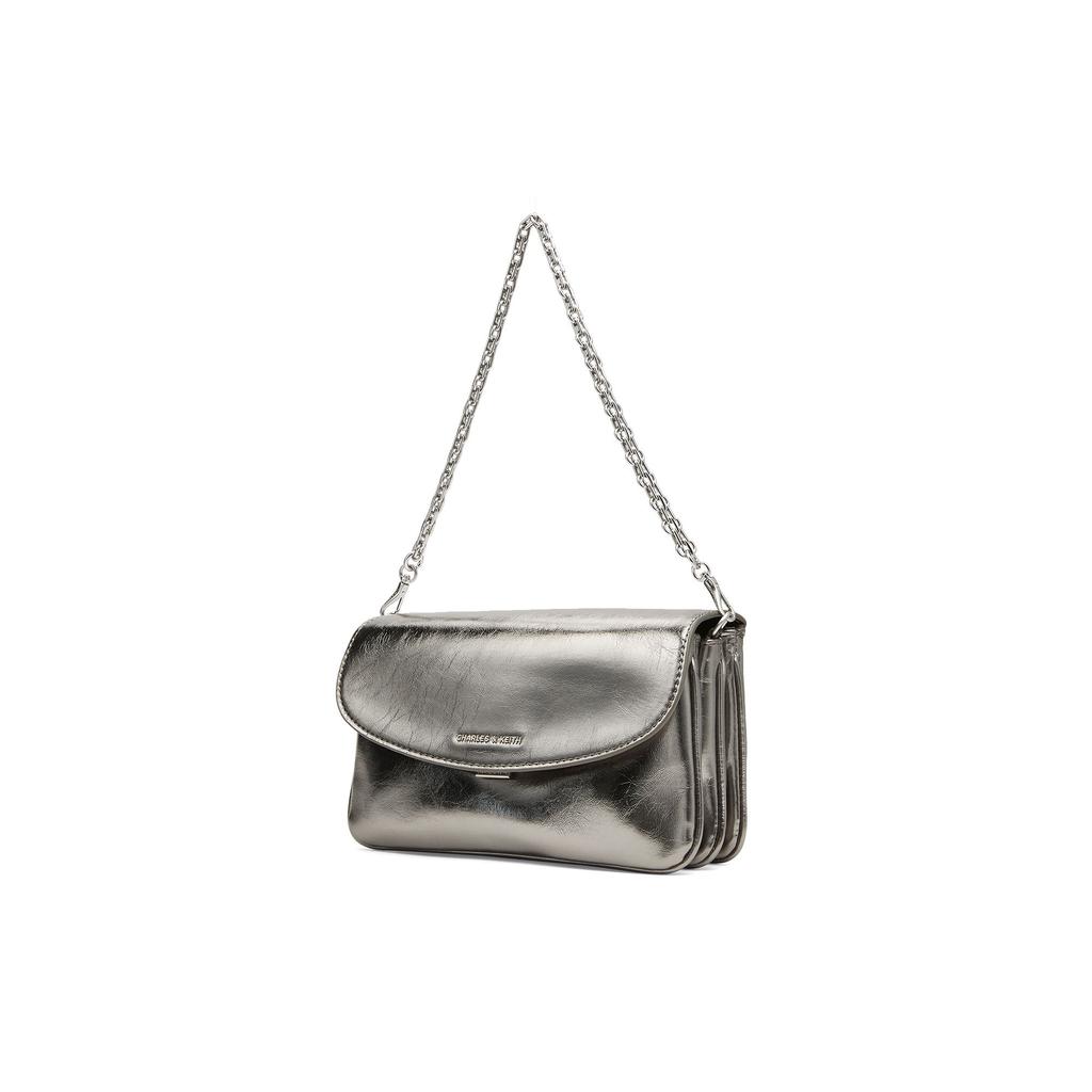 Charles & Keith Chain Flap Mini Square Bag Women Handbags CK2-20782418