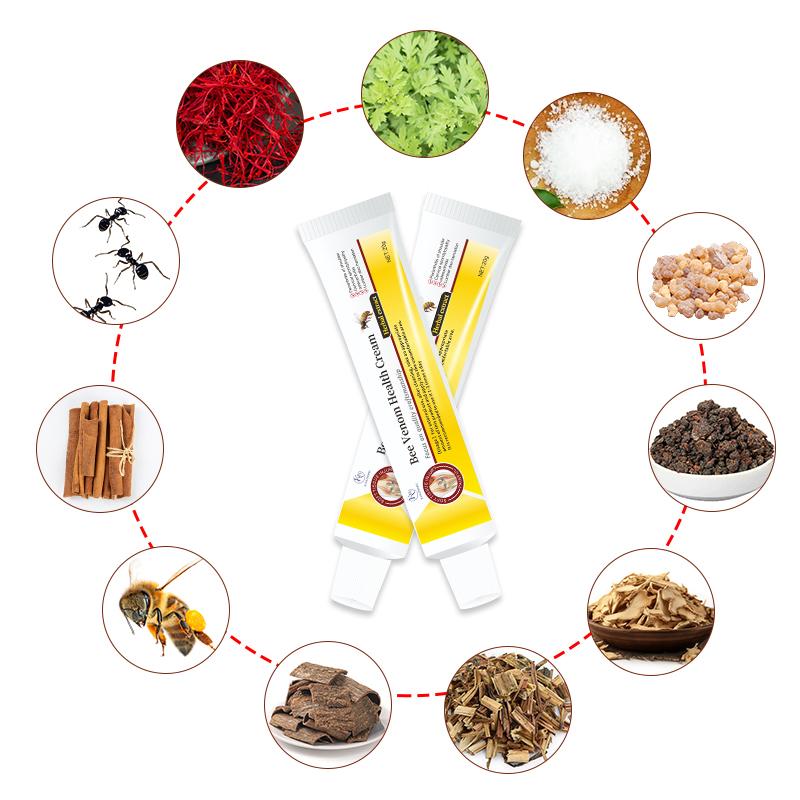 Крем Bee Pain Cream Free для снятия боли в костях, шее, мышцах, суставах, мышечных болях, успокаивающий гель Bee Care