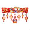 Happy Chinese Year Banner Lunar Hanging Decoration Pendant for Window