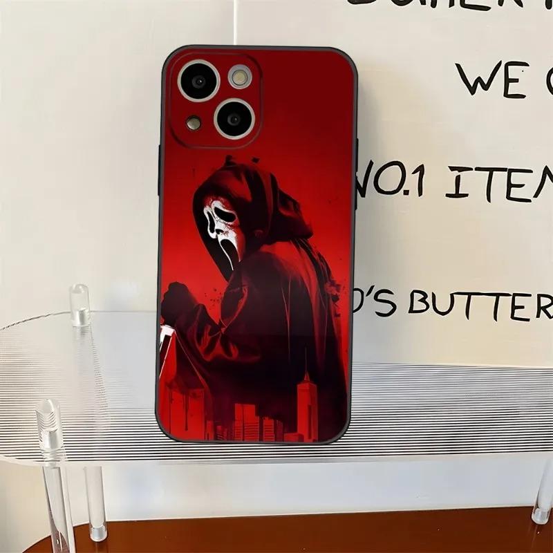 Чехол для телефона с рисунком Ghostface Horror Scream для iPhone 16 15 14 13 12 11 Pro Max XS X XR 7 8 SE Задняя крышка