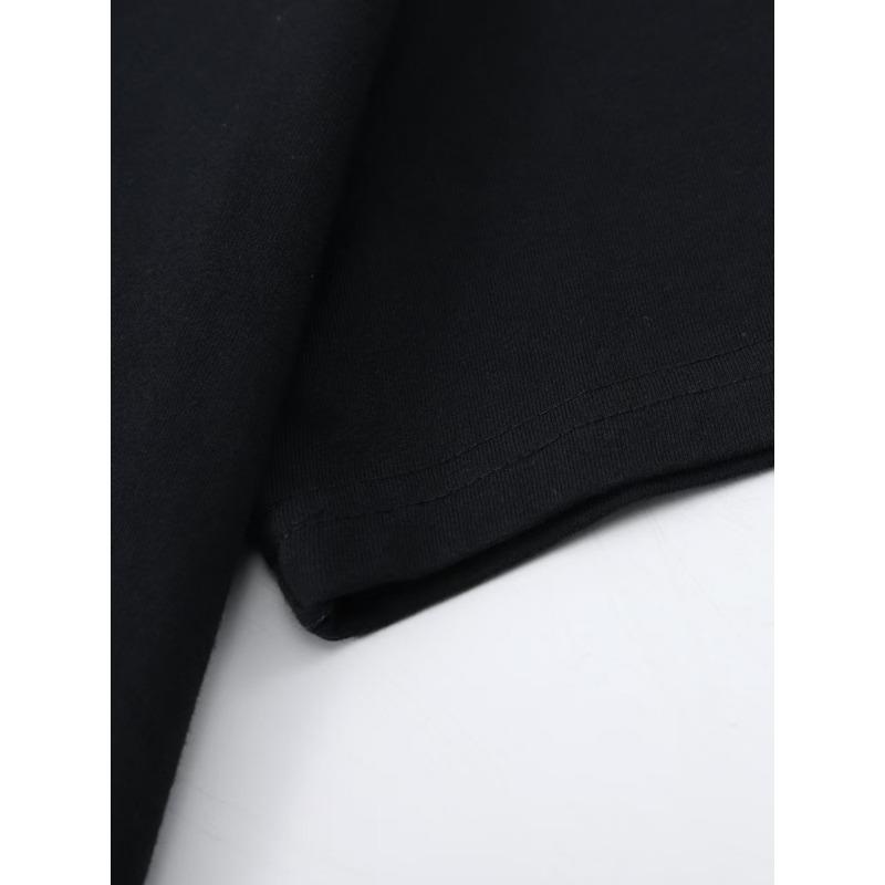 Европейские размеры Яркая футболка с христианской цитатой - Мягкая, дышащая, с коротким рукавом, Летняя мода, Мужской наряд,