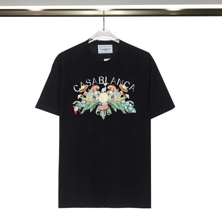 Casablanca 23 spring and summer new fantasy gate starry sky castle casa letter logo short-sleeved couple T-shirt