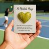 Love Heart Ball Pocket Hug with Positive Card Emotional Support Heart Shaped Ball Pocket Token Athletes Sports Fans Collectible Encouragement Gift