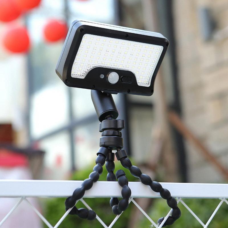 Household Split Lighting Solar Motion Sensor Light 360° Rotatable Lamp Octopus Bracket Usb Charge Lighting For Outdoor Camp