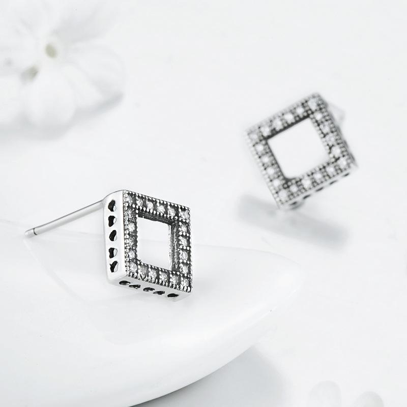 Танциз стерлингового серебра 925 пробы циркон серьги серьги-капли для женщин подарки на свадьбу