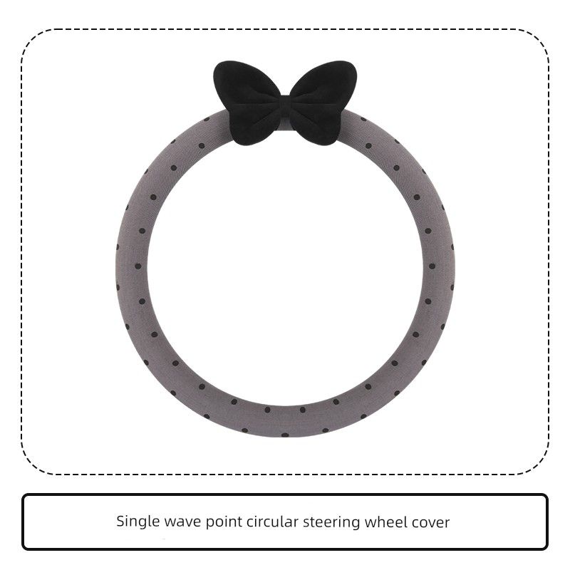 2025 New Four Seasons Bow Car Steering Wheel Cover