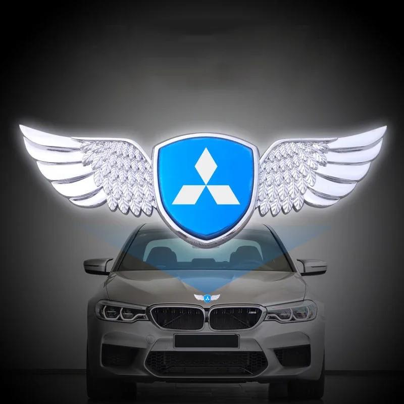 Наклейки на кузов автомобиля Эмблема Крылья Значок для Mitsubishi Lancer 9 10 ASX L200 Colt Pajero Outlander Eclipse Mirage Автоаксессуары