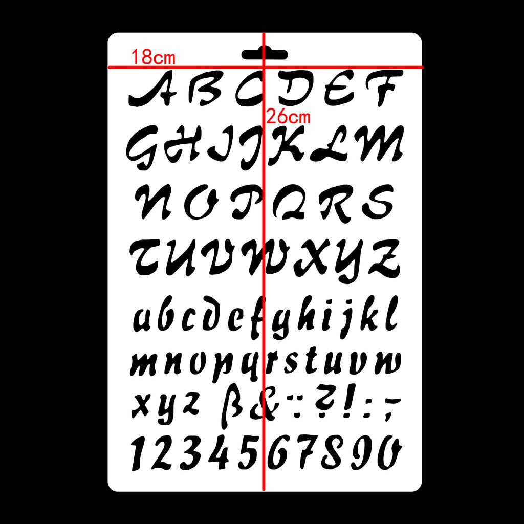 4 шт./лот буквы алфавита формата А4 DIY ремесло наслоение трафареты живопись скрапбукинг штамповка тиснение альбом шаблон карты