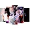 Картина из пяти частей: печать на холсте Эми Уайнхаус