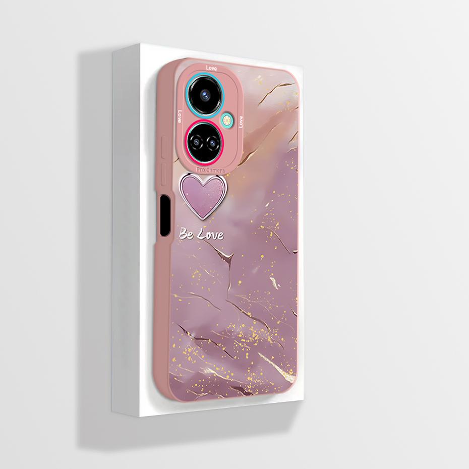 Чехол для Tecno Camon 19 Чехол для телефона Camon 19 Pro Neo Астронавт Цветок Защита камеры Противоударный Жидкий силикон Мягкая задняя крышка
