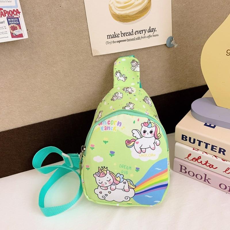Fashionable Nylon Childrens Chest Bag Vibrant Cartoon Design For Gender Neutral Ages 3 To 6