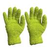 3 Pair Car Wash Microfiber Cleaning Gloves Dusting Coral Velvet Gloves Pure Color Five Finger Chore Absorbent Glove Half Velvet