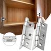 2pcs Stainless Steel Self-Closing Spring Door Internal Hinge For Cabinets Door Closer Auto Rebound Hinges Furniture Hardware