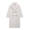 Kaslead Новое поступление Женская одежда Модный стиль Модный Минималистичный Элегантный Декорированный ряд пуговиц Лацкан Длинное шерстяное пальто