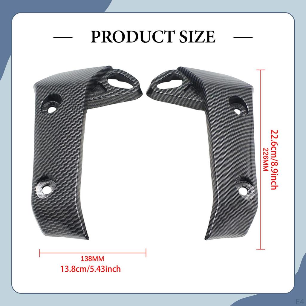 2 Pieces Radiator Side Covers Grille Guard Motorcycle Accessories for