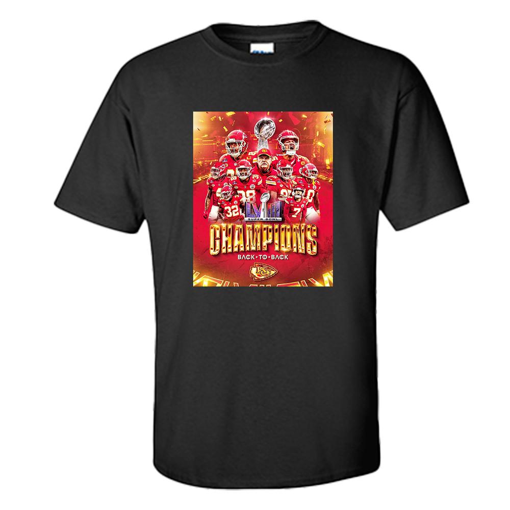 Kansas City Chiefs Super Bowl LVIII Champions T Shirt Back to Back champs S-XXXL Unisex T-Shirt
