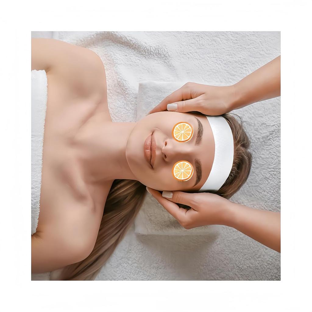 Acycoin2A 100 шт. Одноразовая эластичная повязка на голову с застежкой для спа-процедур, ухода за лицом, неклеевая, индивидуально упакованная, для волос