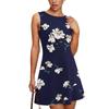 Women's Fashionable Casual Printed Sleeveless Round Neck Dress Sleeveless Round Neck Dress