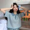 Women's 2022 Summer Korean Polo Collar Knit Short Sleeve Loose T-Shirt