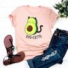Letter Avocado Lovely Tee Top Fashion 90s Sweet Style Trend T Shirt Clothing Casual Short Sleeve Women Print Lady Female Graphic T-shirt