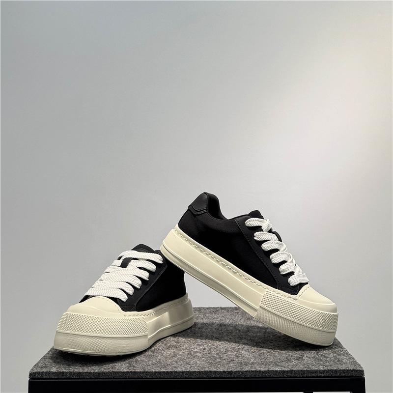 Обувь модная обувь тканевая поверхность дышащие кеды модные туфли на платформе низкие шнуровка повседневная обувь мс