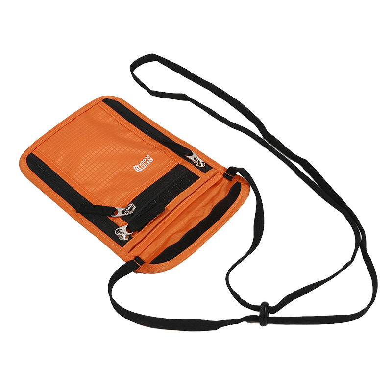 Портативная нейлоновая RFID сумка для паспорта и ID, многокарманный дорожный кошелек-пауч на шею, водонепроницаемый многофункциональный держатель для ID и кредитных карт, чехол для документов