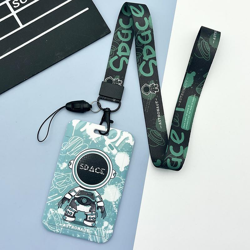 Держатель для карт с изображением фруктов, чехол для бизнес-бейджа из АБС-пластика, чехол для сотрудника, студенческий ремешок, держатель для удостоверения личности, имени