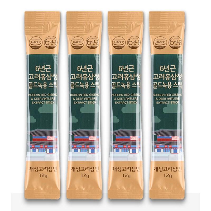 Kaesong Koryo Ginseng, экстракт красного корейского женьшеня 6-летней выдержки, набор палочек из золотых рогов оленя, 360 г, 1 коробка
