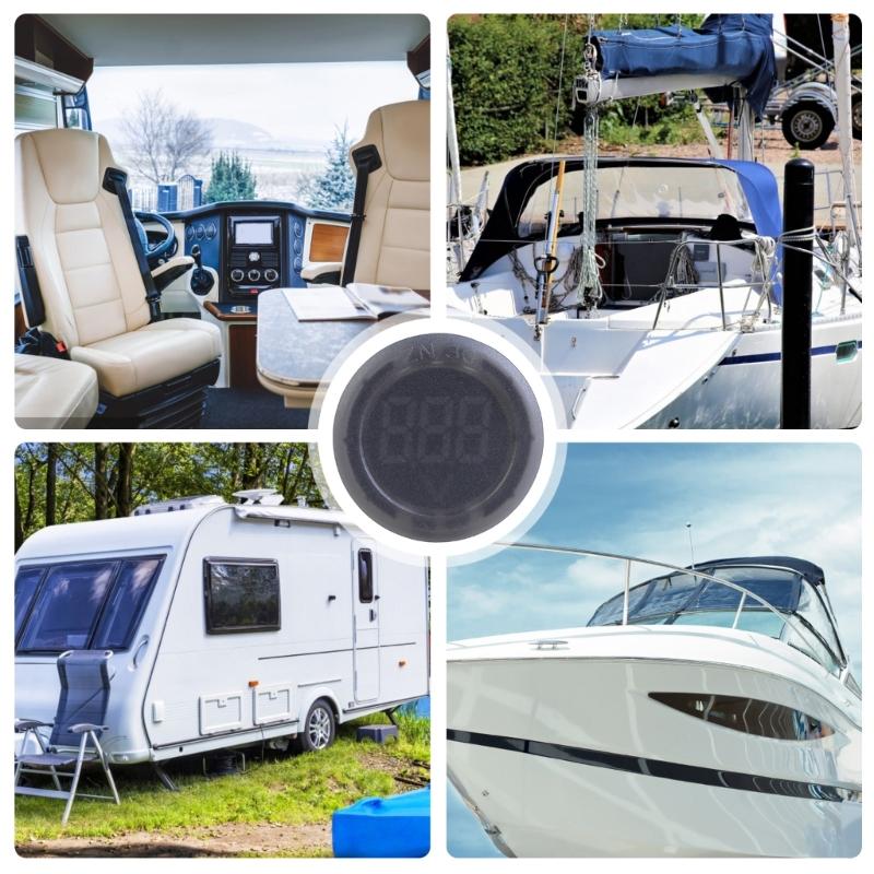 Прочный АБС-монитор напряжения с защитой от обратной полярности Маленький инструмент для измерения напряжения для нескольких источников питания