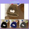 Игривая вязаная шапка с большим мультяшным глазом монстра для мужчин и женщин, доступная в модных цветах, идеально подходит для холодной погоды.