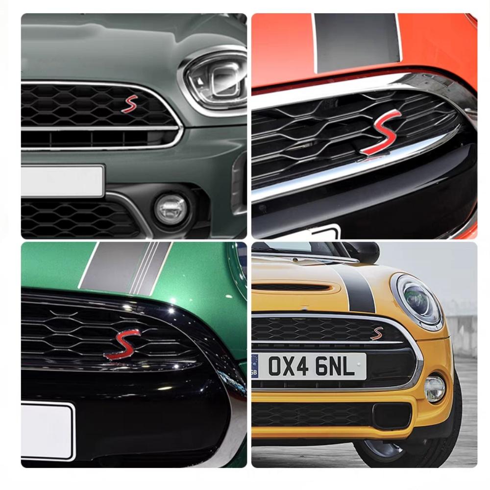 Для Mini S логотип автомобиля передний капот решетка значок эмблема наклейка наклейки для Cooper R50 R52 R53 R56 R57 R58 F55 F56 автомобильный стикер аксессуары