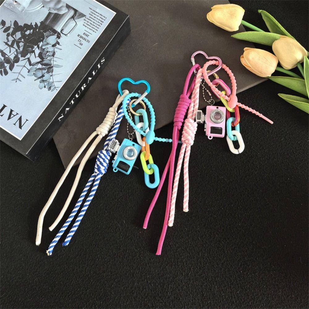 Camera-Shaped Mini Keychain Miniature Couple Hanging Rope Creative Love Hanging Buckle Couple
