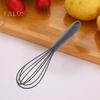 Силиконовый венчик для взбивания яиц, ручной венчик для яиц с нескользящей ручкой, ручные проволочные венчики с силиконовым покрытием для смешивания, приготовления пищи, перемешивания