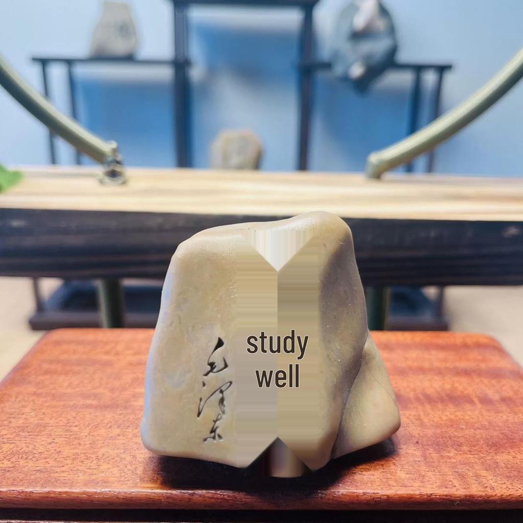 Natural Gobi Stone Carving Desktop Ornament & Flower Pot for Bonsai, Landscaping, Fish Tank, & Handicraft Decoration