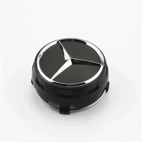 CSG1 for 75mm Car Wheel Center Hub Caps Cover For Mercedes Benz B/C/E/S Class A Class C200L GLC GLK CLA Accessories