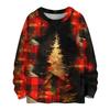 Women's Casual Long Sleeve Woolen Christmas Sweatshirt Fall  Vacation Long Sleeve Pullover