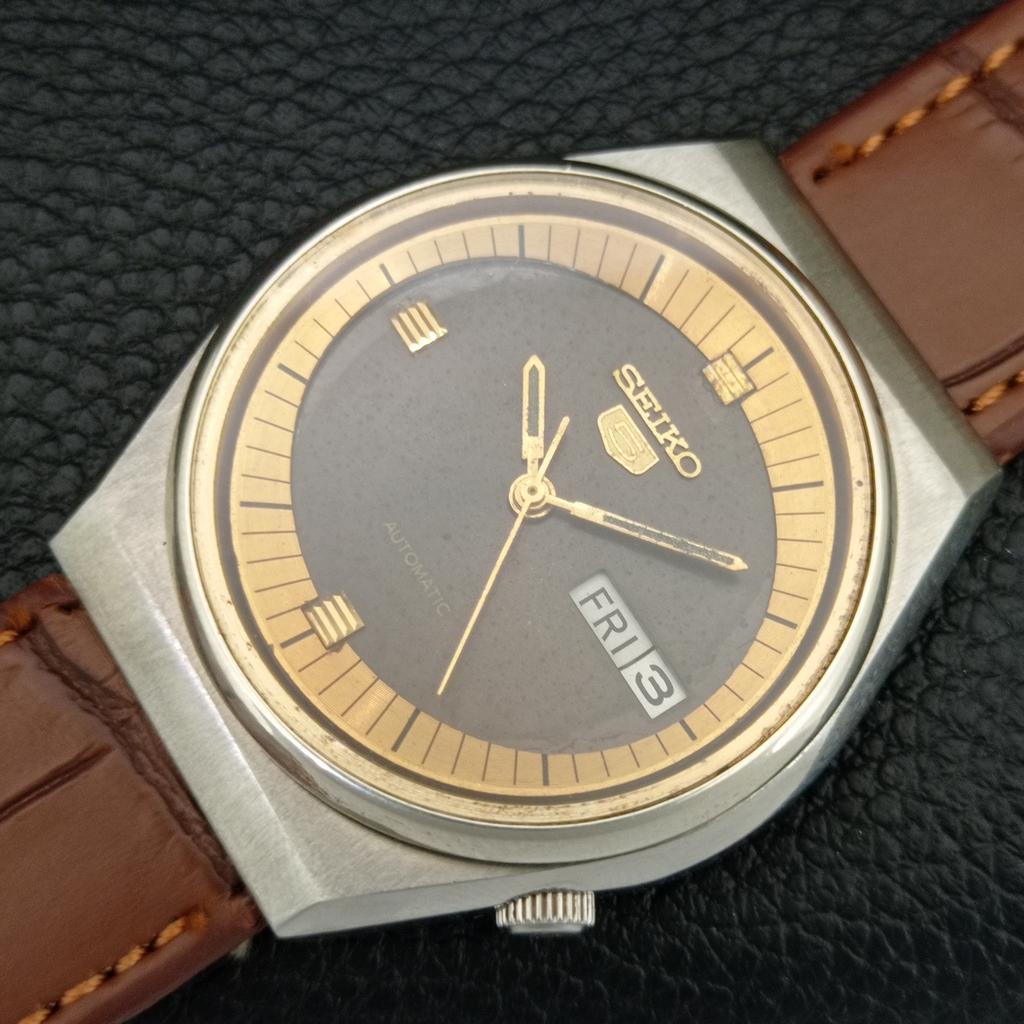 ВИНТАЖНЫЕ АВТОМАТИЧЕСКИЕ ЧАСЫ SEIKO 5 6309A ЯПОНИЯ МУЖСКИЕ С ОРИГИНАЛЬНЫМ ЦИФЕРБЛАТОМ a708466-1