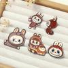 Anime Cute Enamel Labubu Brooch Cartoon Metal Studen Badge Pins Jewelry Brooches