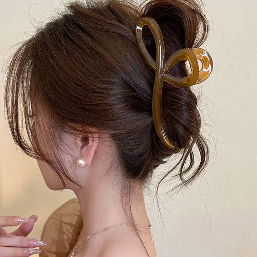Bow Shark Clamp Jelly Color Hairpin Sweet Headdress Girls