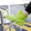Rain shoes men's British rain boots sea fishing shoes waterproof and non-slip kitchen work rubber shoes warm new water shoes men
