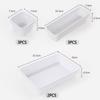 Drawer Organiser, Interlocking Drawer Dividers Plastic Storage Trays,8Pcs  3 Sizes Uncluttered Storage Drawer Tidy Trays Dividers