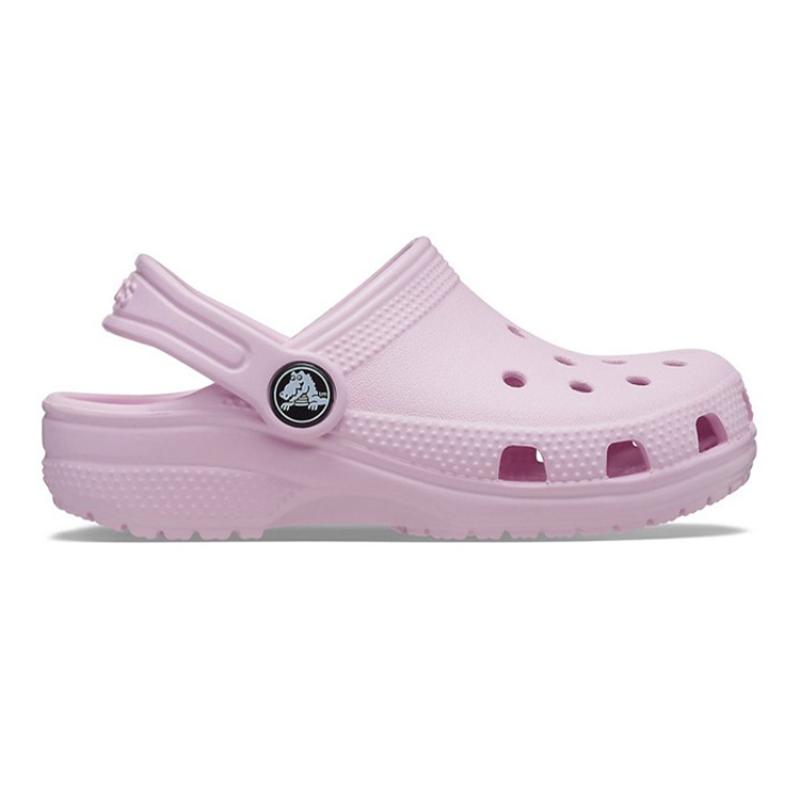Crocs Classic Little Crocs Outdoor Toe Flat Heel Beach Hole Sneaker Sandals Ballet Pink Children's Style