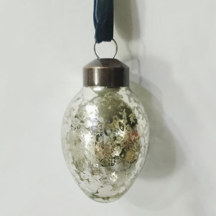 Старинные граненые неровные стеклянные елочные игрушки - Креативные маленькие подвески-подарки