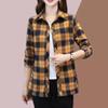 Весна Осень Элегантная Мода Harajuku Клетчатые Топы Женские Свободные Повседневные Универсальные Женские Рубашки Поло На Пуговицах Длинные Рукава Блузки